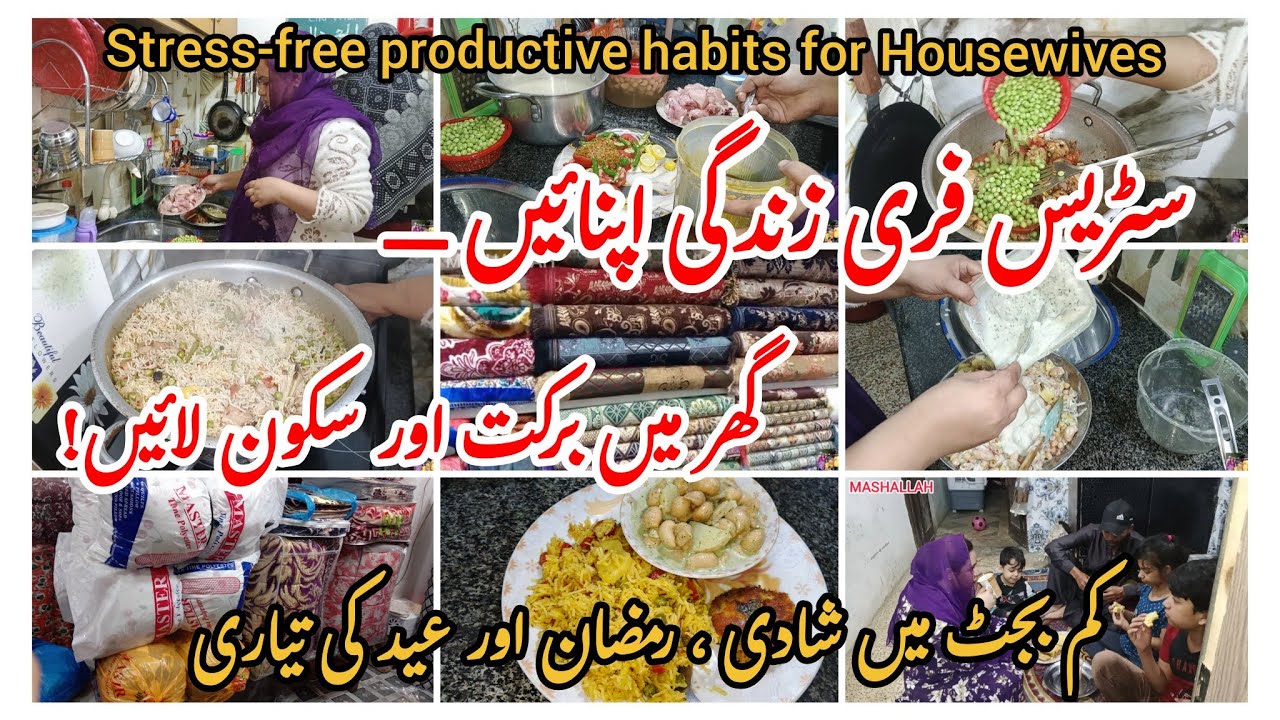 Productive habits for Housewives✅stress Free preparation for Wedding,Eid or Ramadan ✨ routine vlog.