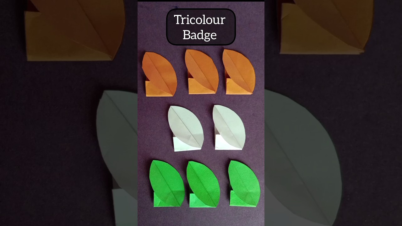 Independence day BADGE making | Indian Tricolor Badge | 15th August special craft #independenceday