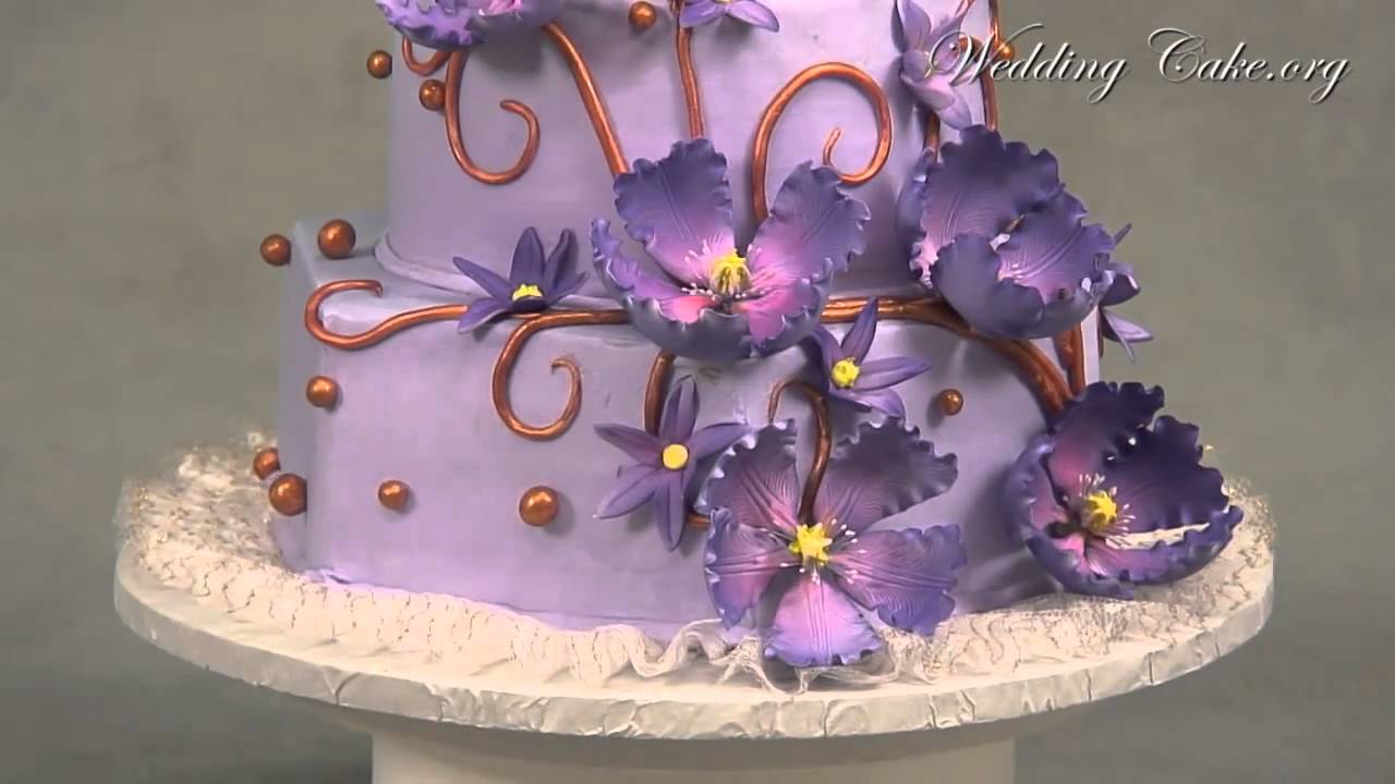 Purple Wedding Cakes | Elegant Wedding Cake | Purple Passion