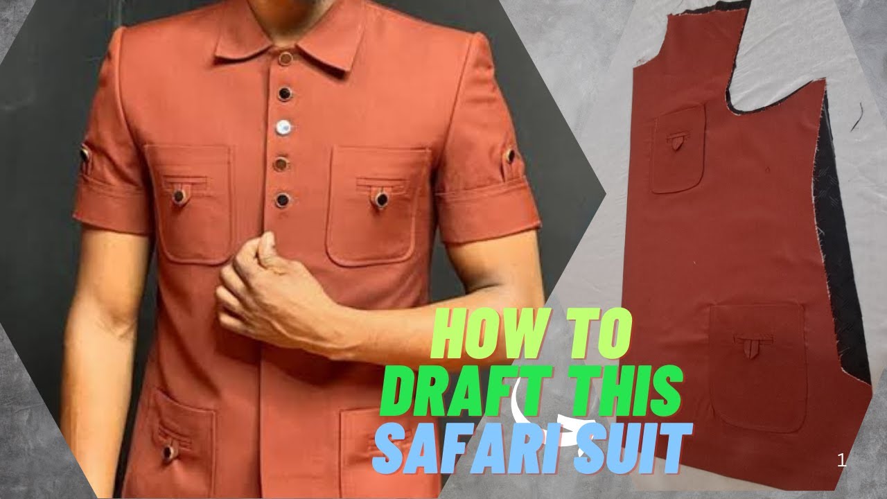 How to Draft and Cut This Safari Suit