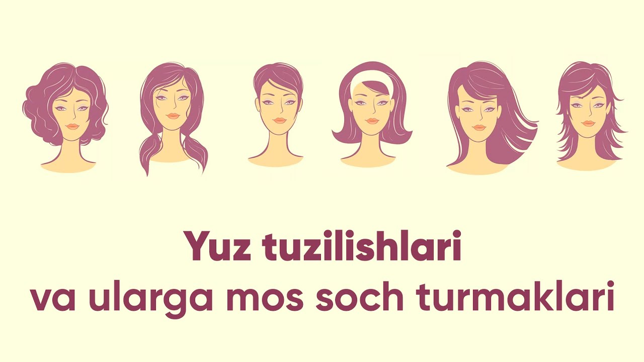 Yuz tuzilishlari va ularga mos soch turmaklari | Oydinoy Tuxtayeva