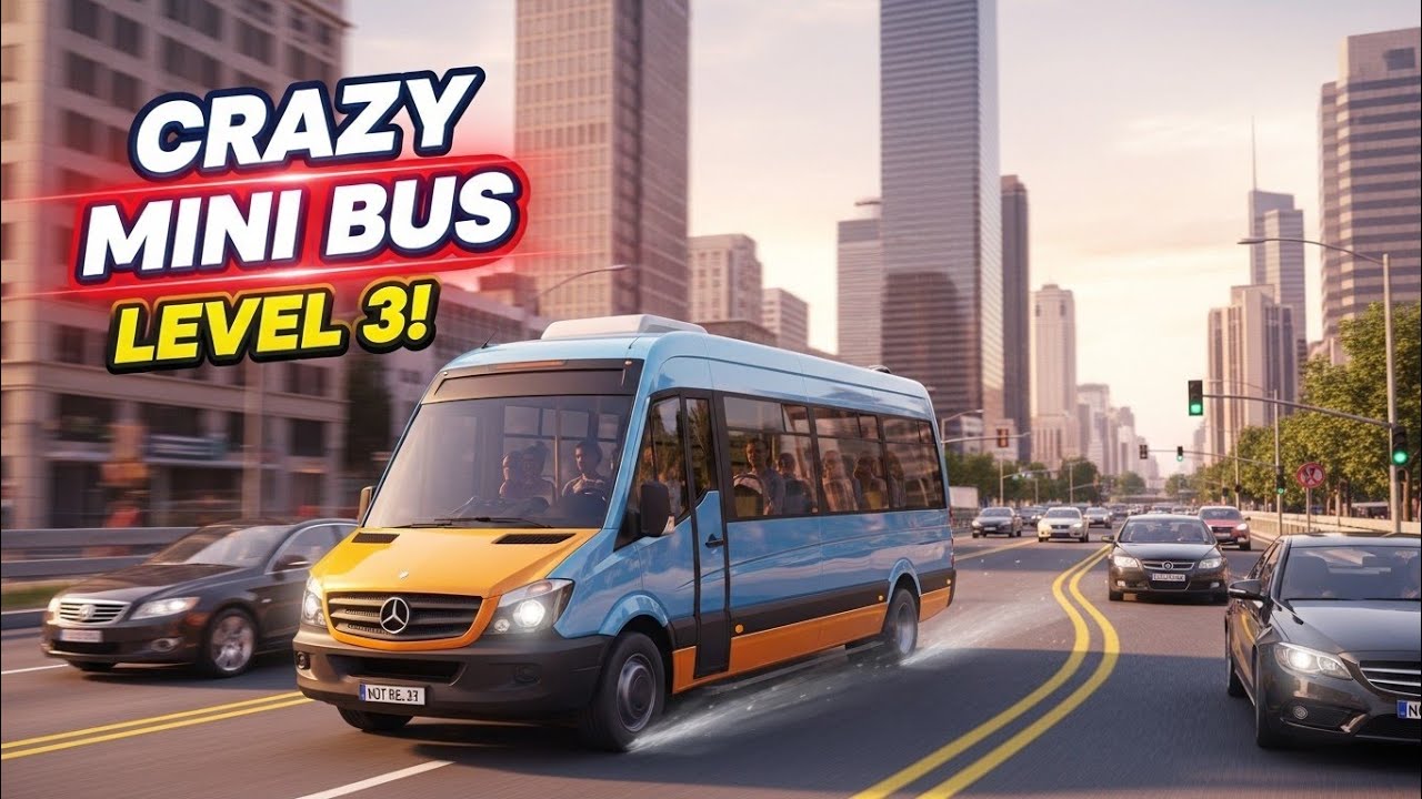 Mini Bus Simulator – Level 3 | City Driving Challenge