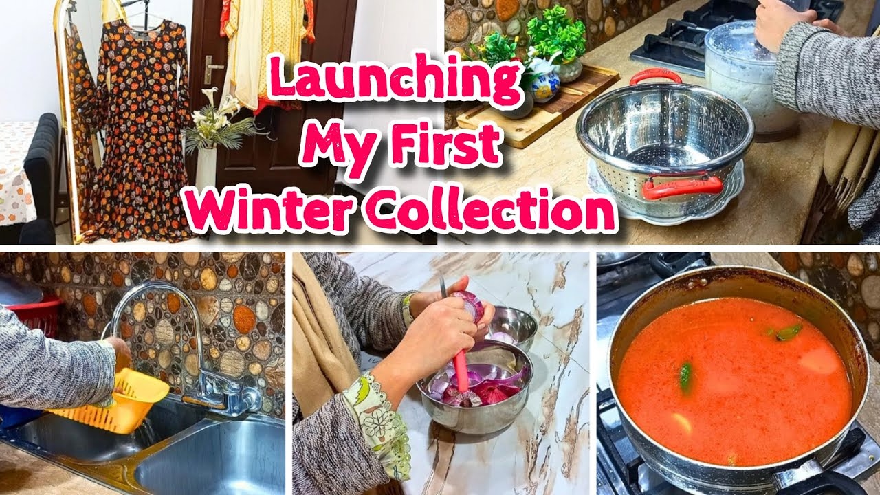 Launching My First Winter Collection | Aloo Chicken Curry Recipe | Afternoon Routine Vlog 