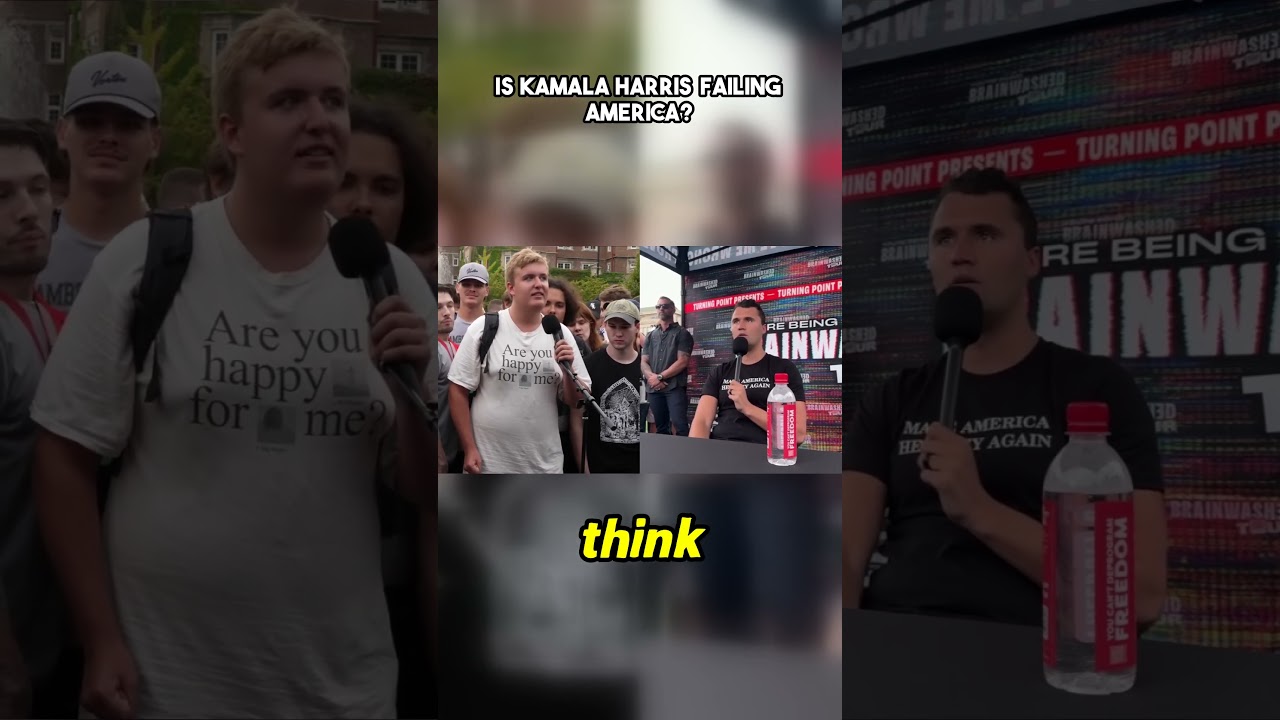 Is Kamala Harris Failing America #charliekirk #viralshorts #debate #conservative