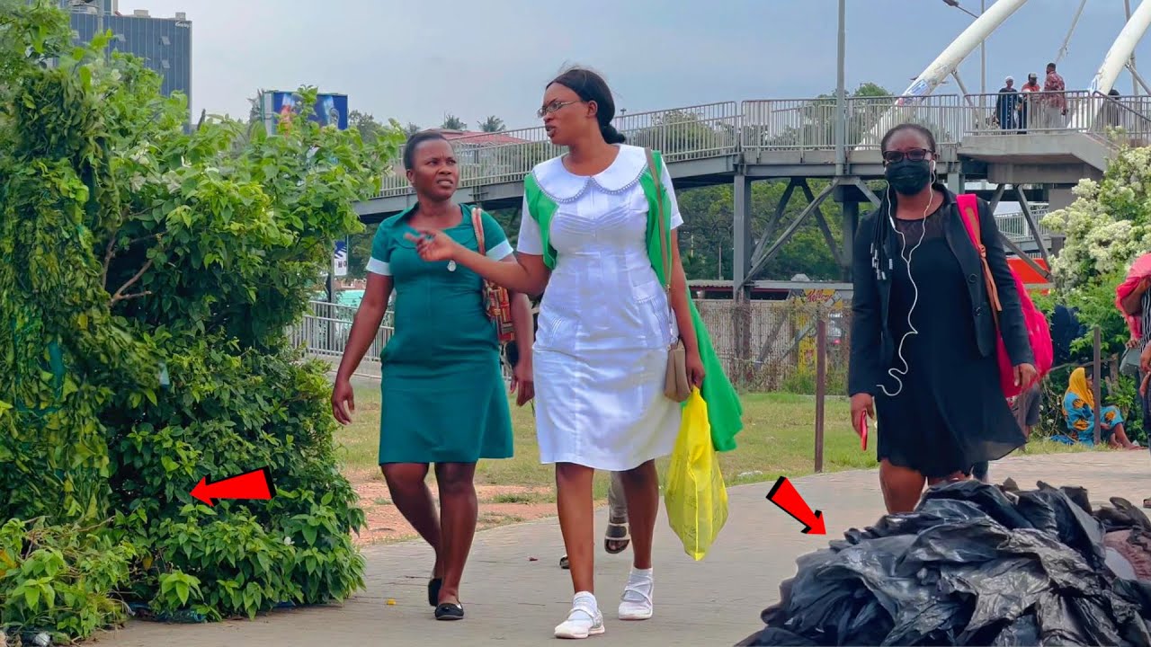 She Hit Bushman with her Package! Bushman Prank!