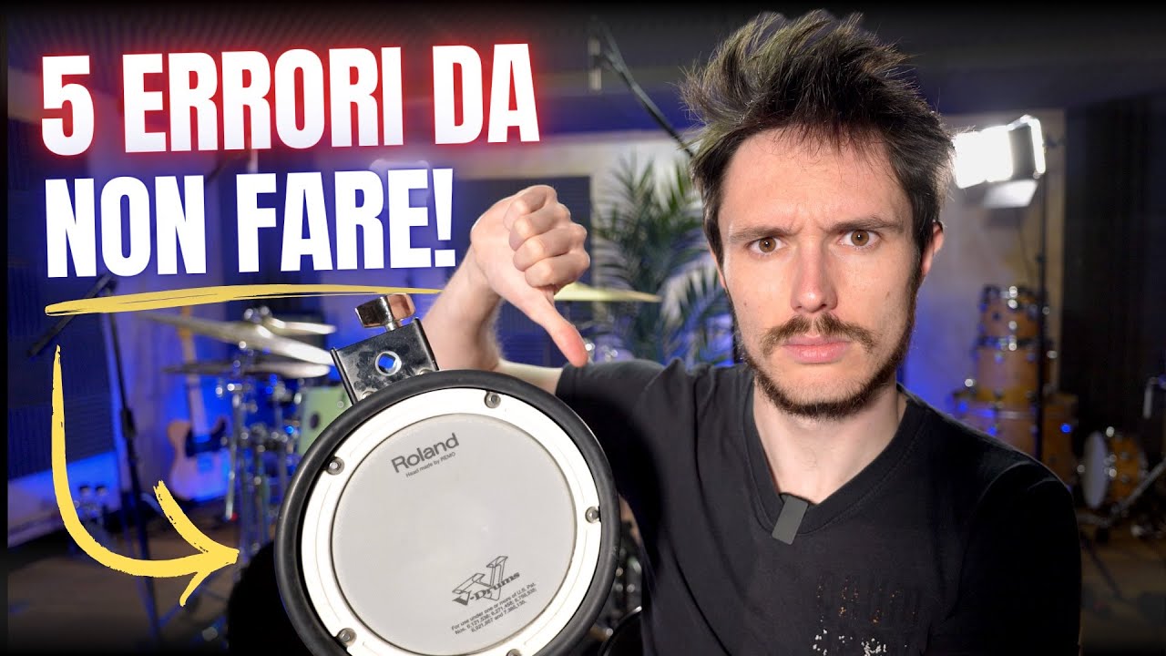 5 ERRORI da NON fare con la BATTERIA ELETTRONICA! Consigli per il BATTERISTA
