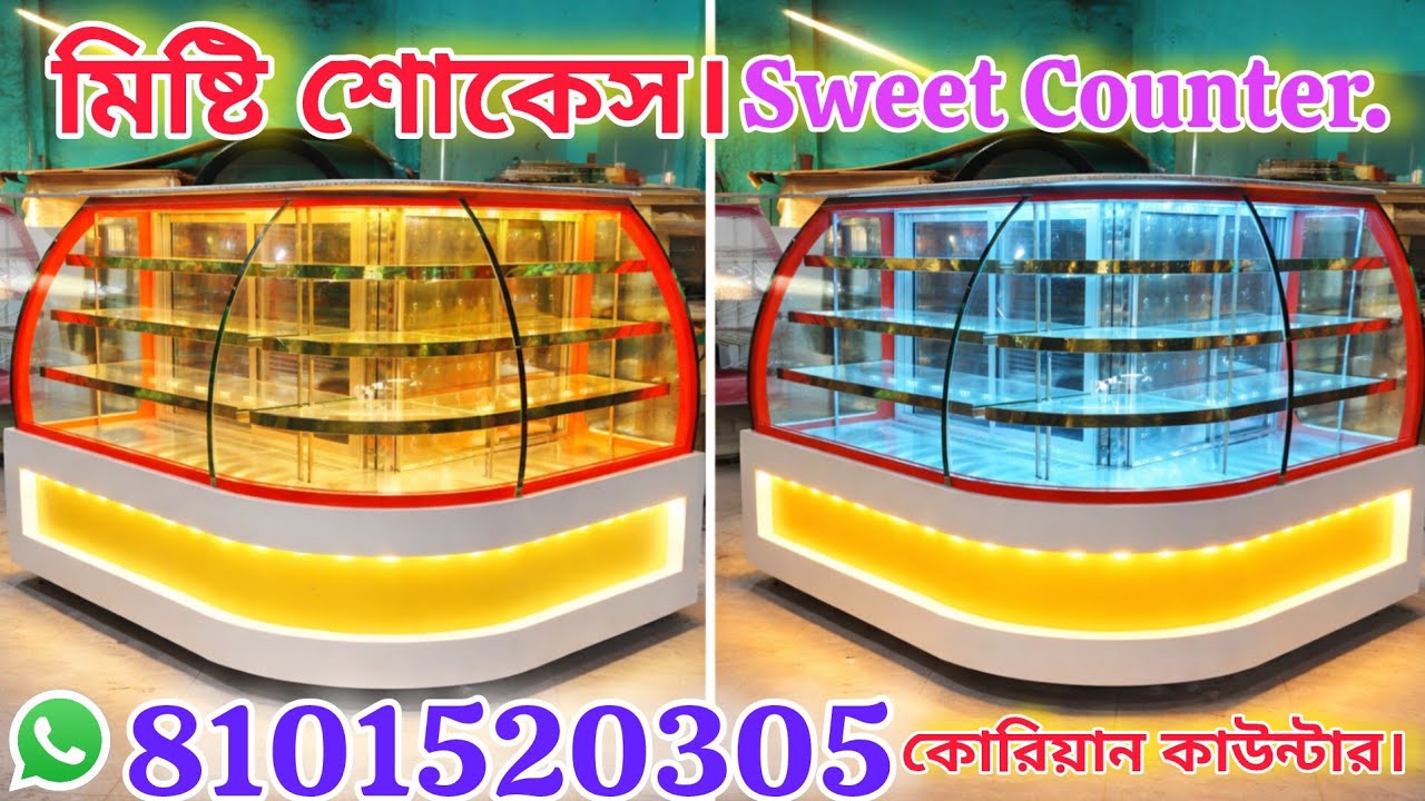 🔥Korean Sweet Counter | Premium Misty Showcase | Direct Manufacturing Company | Factory Price Deal 😲
