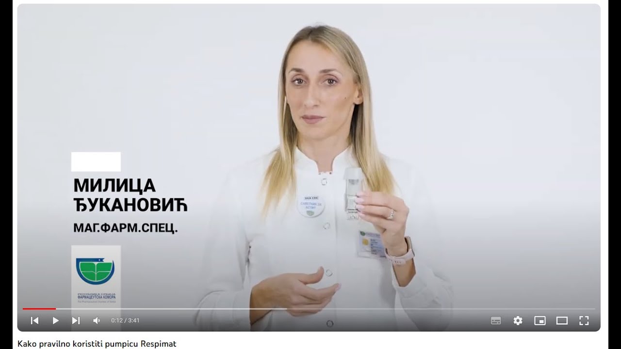 Kako se pravilno koristi Respimat pumpica