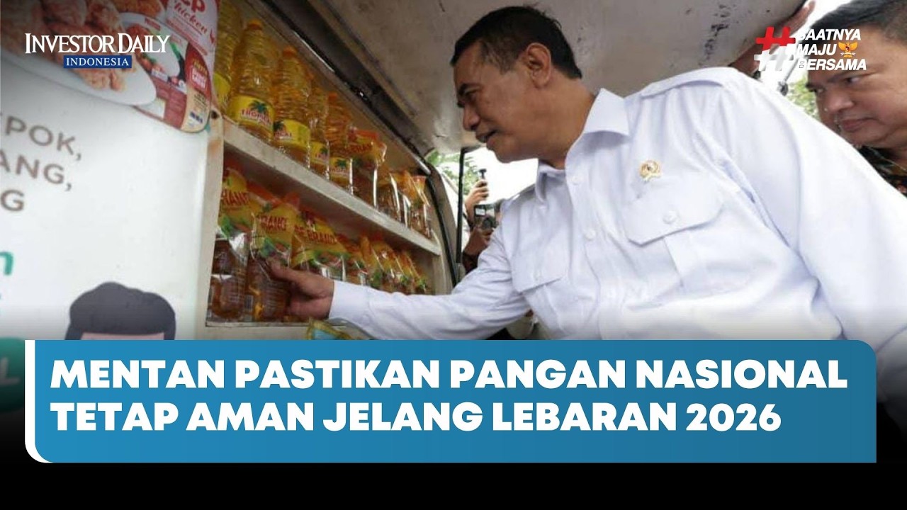 Mentan Pastikan Pangan Nasional Tetap Aman Jelang Lebaran 2026 - Investor Daily TV