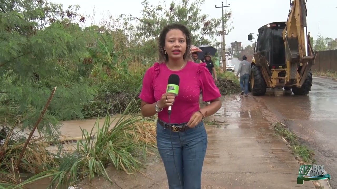 Confira os efeitos da chuva em Balsas.
