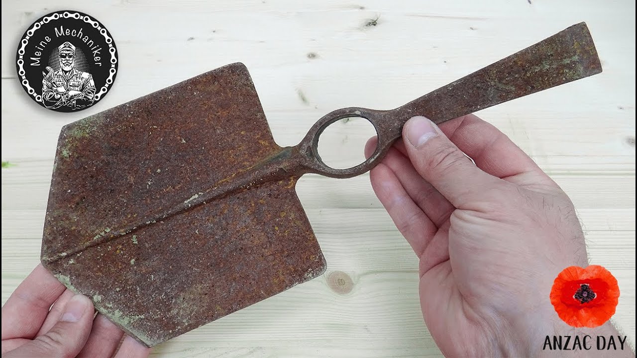 1915 Entrenching Tool Restoration - Pickaxe Shovel Restoration