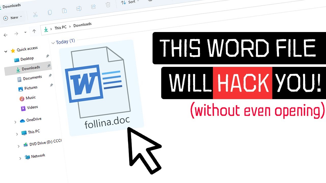 Теперь хакеры могут ВЗЛОМАТЬ вас, используя всего лишь документ Word! | Уязвимость нулевого дня!