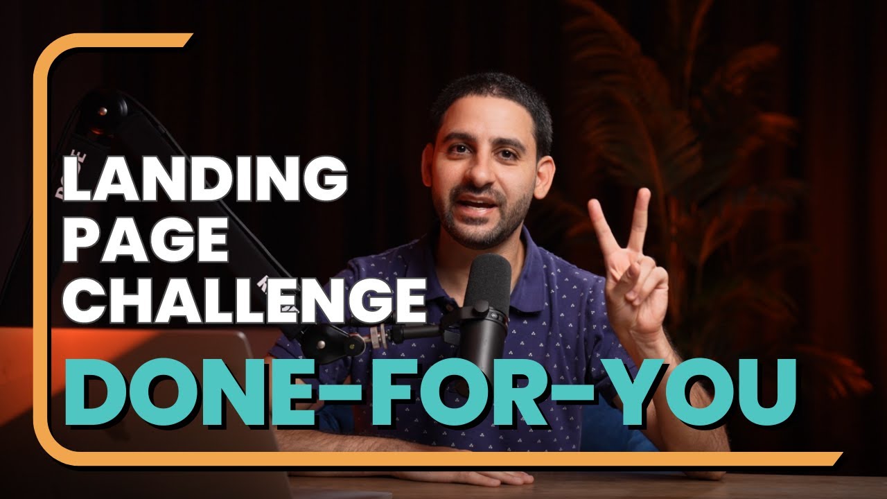 Landing Page Challenge Done-For-You, free training