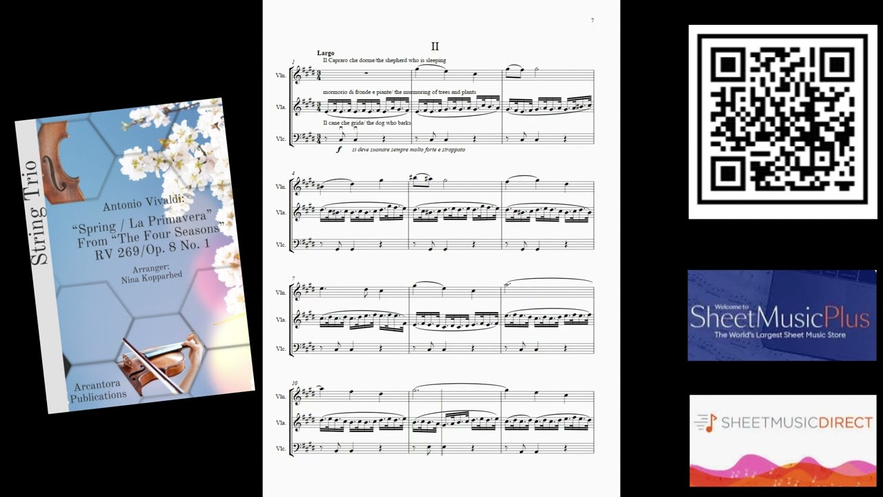 Vivaldi: Spring | Arr. String Trio | Demo