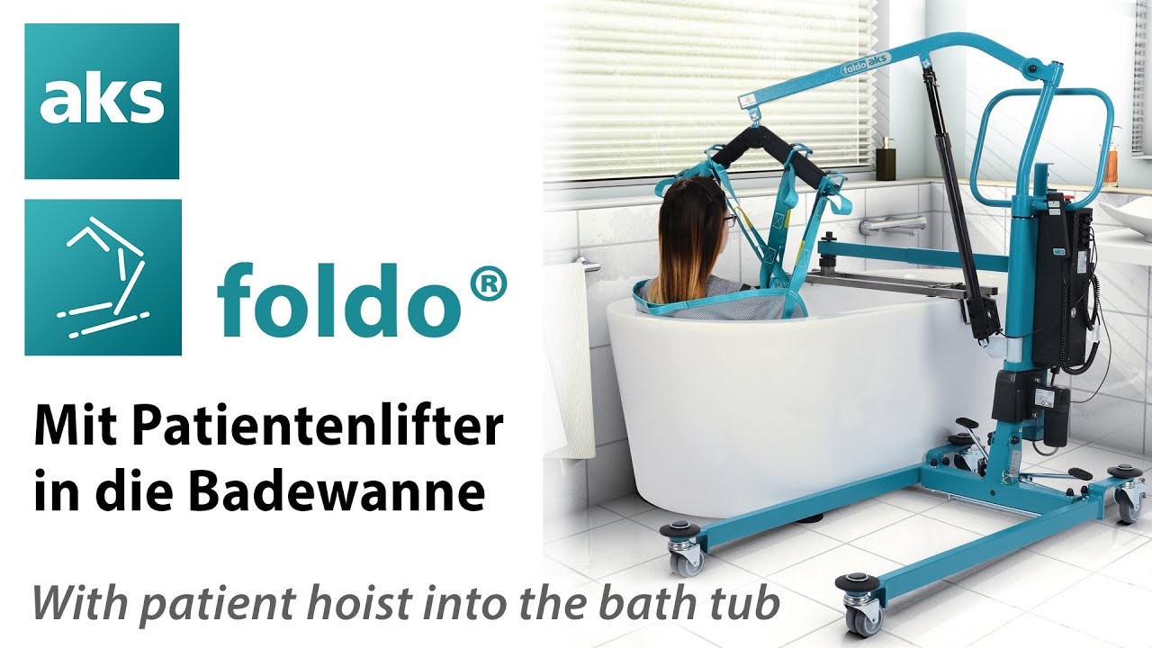 Badewannenlift/Schwenklift  foldo 🛁Hilfsmittel für die Pflege zu Hause & in Einrichtungen. #badelift