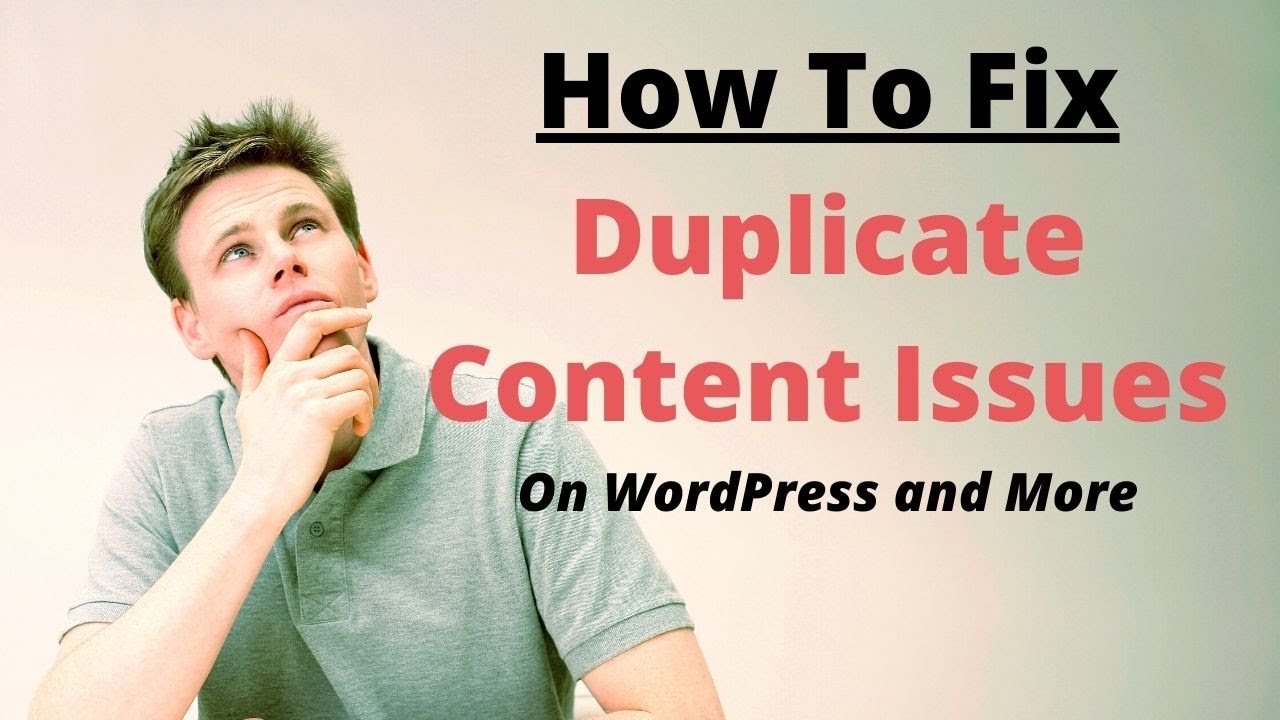 How To Fix Duplicate Content Issues - Quick SEO Tutorial