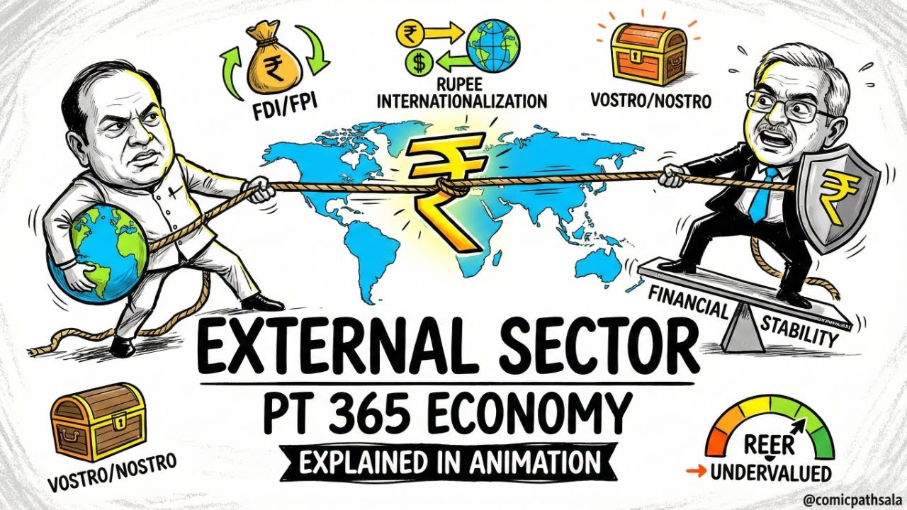PT 365 Economy | External Sector, Remittance Tax, FTAs, India-UK Deal, EFTA, Export Promotion | UPSC