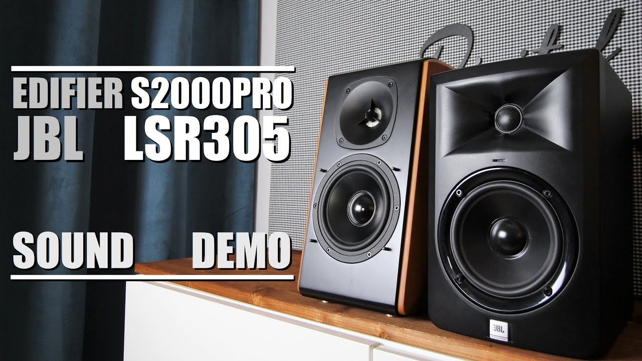 Edifier S2000 Pro против JBL LSR305 || Демонстрация звука с тестом басов