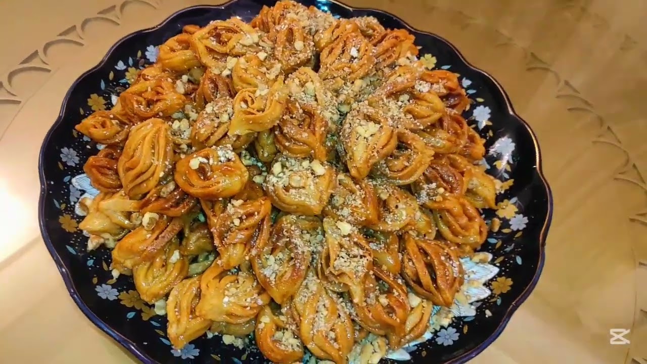 Ramadan sweets شباكية حليب#explore #sweetrecipe #ramadanmubarak #foryourpage #moroccanflavors 