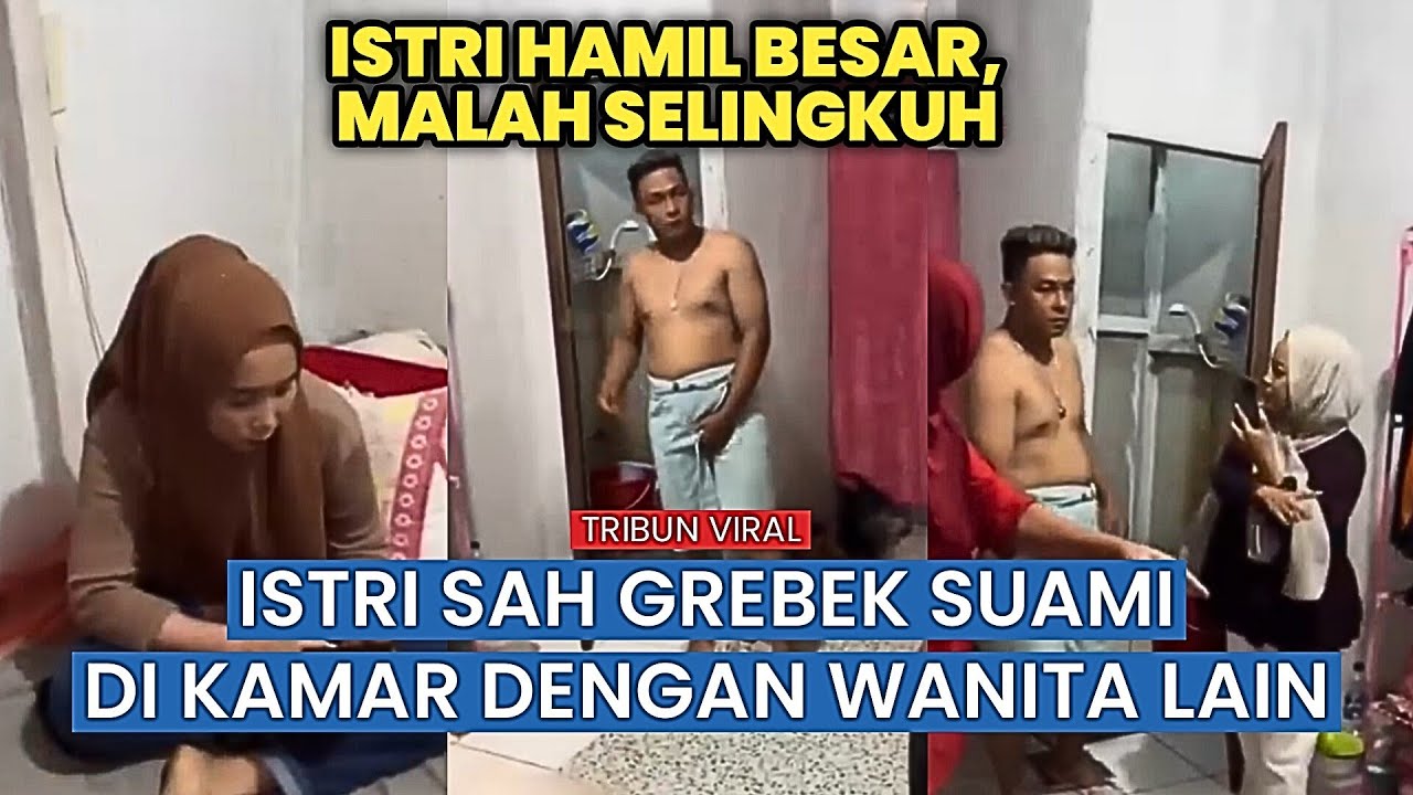 Viral! Istri Hamil Besar Grebek Suami di Kamar Kos Bersama Wanita Lain