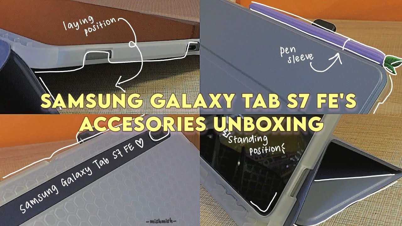 Samsung Galaxy Tab S7 FE's Accesories Unboxing 🎁🖊 | 128GB in Mystic Black, Malaysia