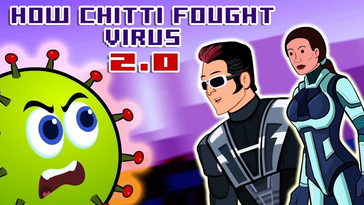 2.0 spoof | How Chitti saved people from Virus? | kanna pinna