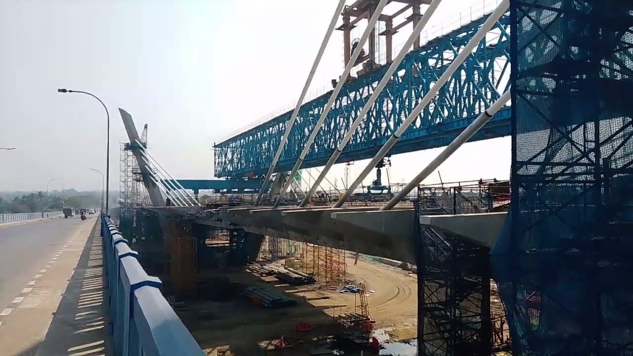 Kalyani Natun Bridge Construction:::2nd ISWAR GUPTA SETU NADIA SHILPANCHAL to HOOGHLY URBAN AREAS 💯