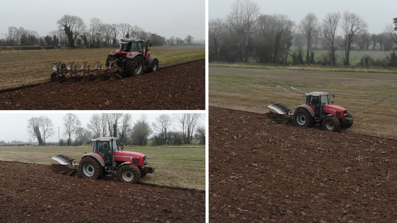 Massey ferguson 8240 ploughing