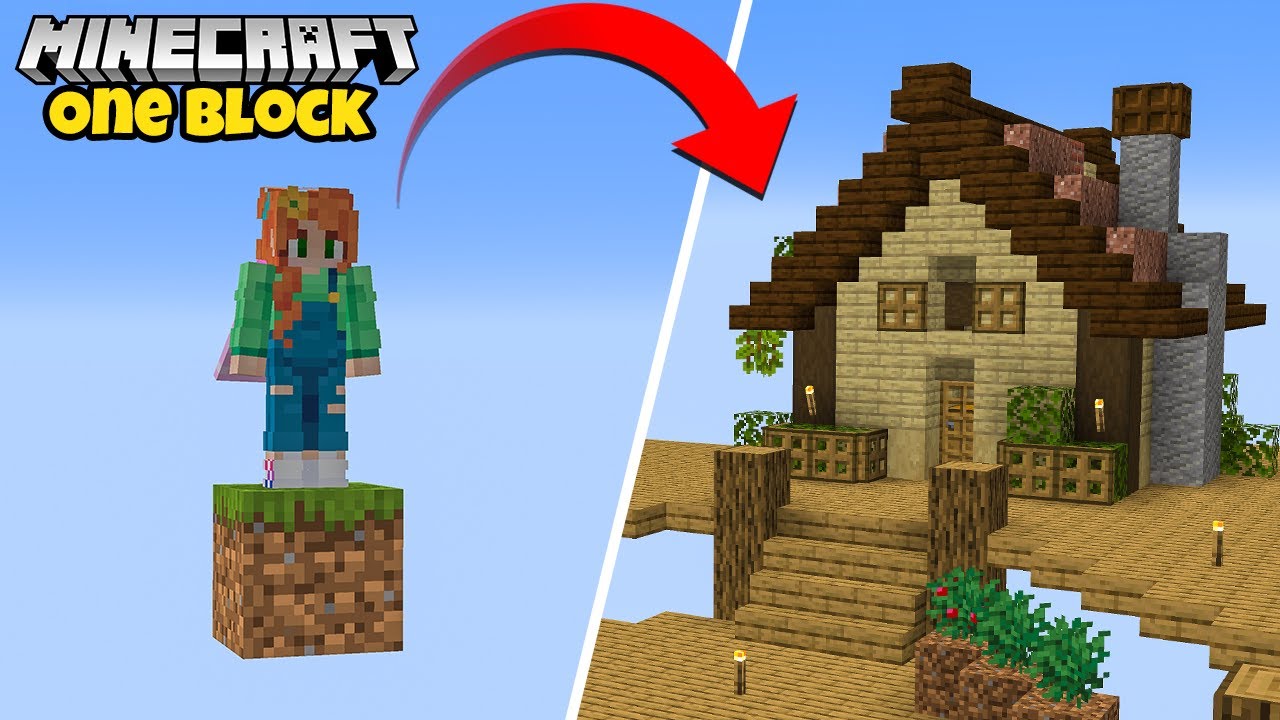 STARTING OVER in Minecraft ONE BLOCK!