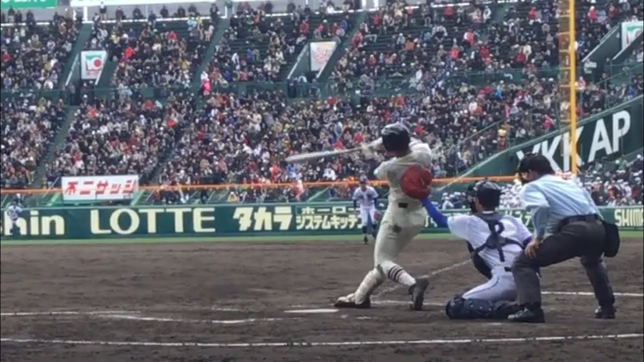 【2019センバツ準決勝】ついに逆転！習志野高校櫻井選手のホームラン