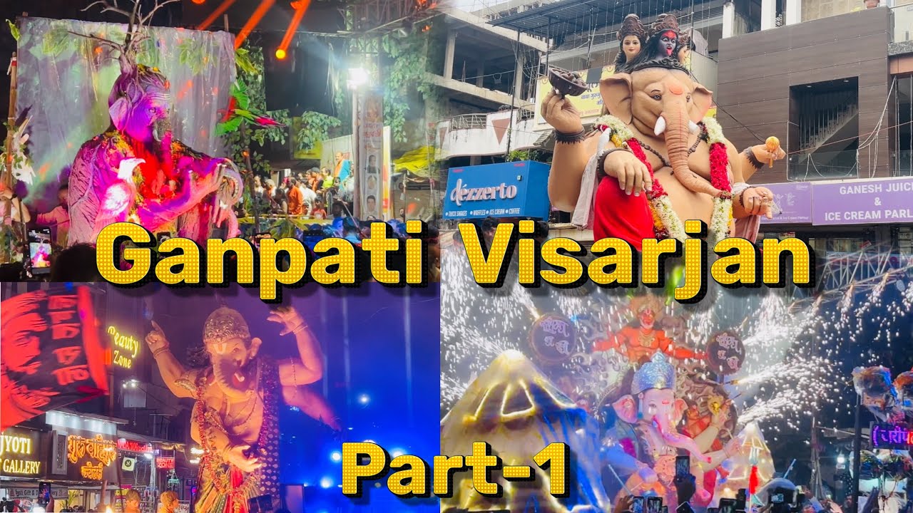 Nagpur Biggest Ganesh Visarjan 2023 | Jaripatka Ganpati Visarjan | Nagpur Ganpati Visarjan Part -1