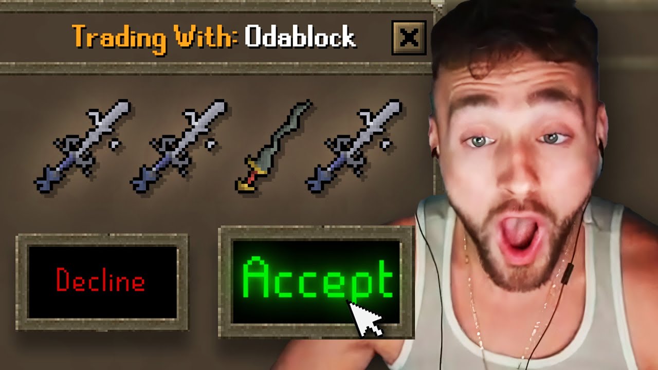 Троллинг стримеров Runescape с помощью огромных предметов в Wilderness