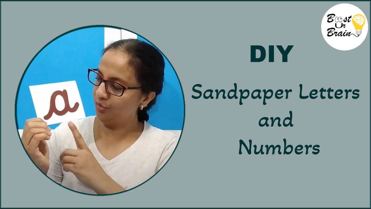 DIY- How to make sandpaper letters and numbers?