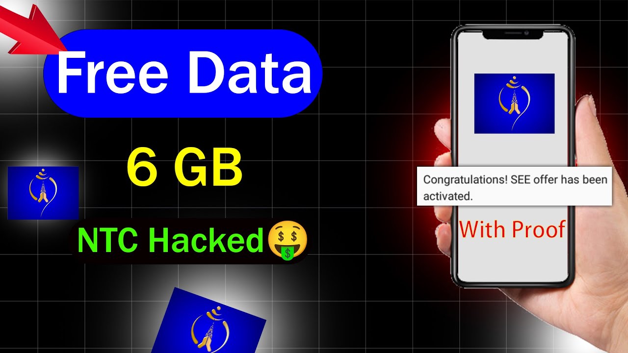 NTC Free Data Offer | How to Get 6GB Free Data in NTC ? | NTC