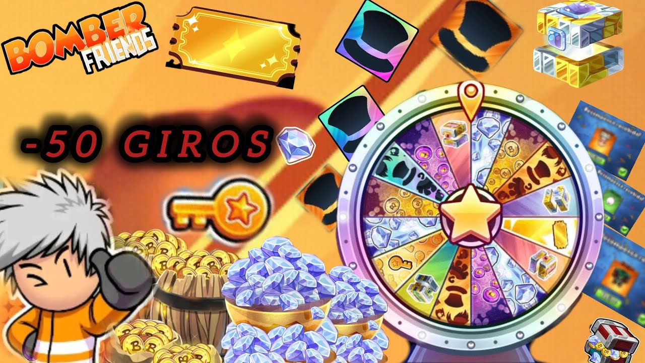 50 GIROS NA ROLETA DO BOMBER FRIENDS!🤯 SERÁ QUE VEIO O PASSE DE TEMPORADA ?