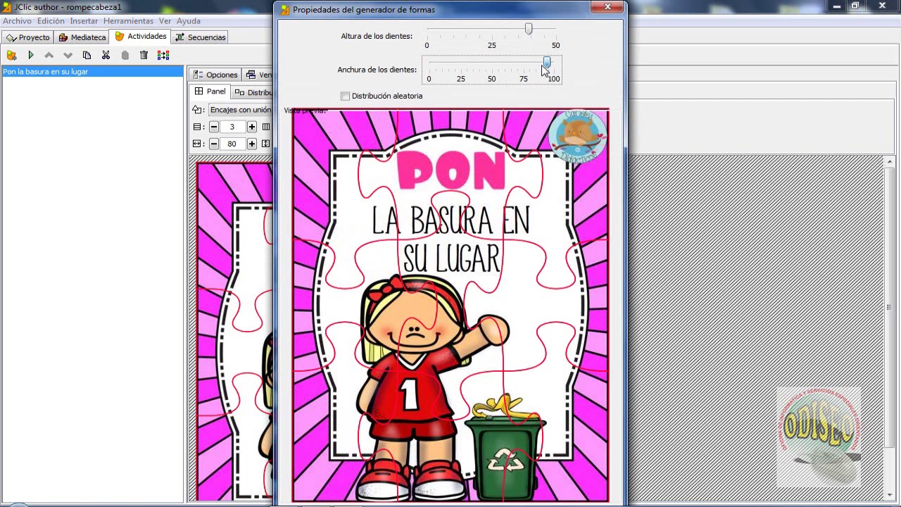 Rompecabeza o puzzle doble con Jclic