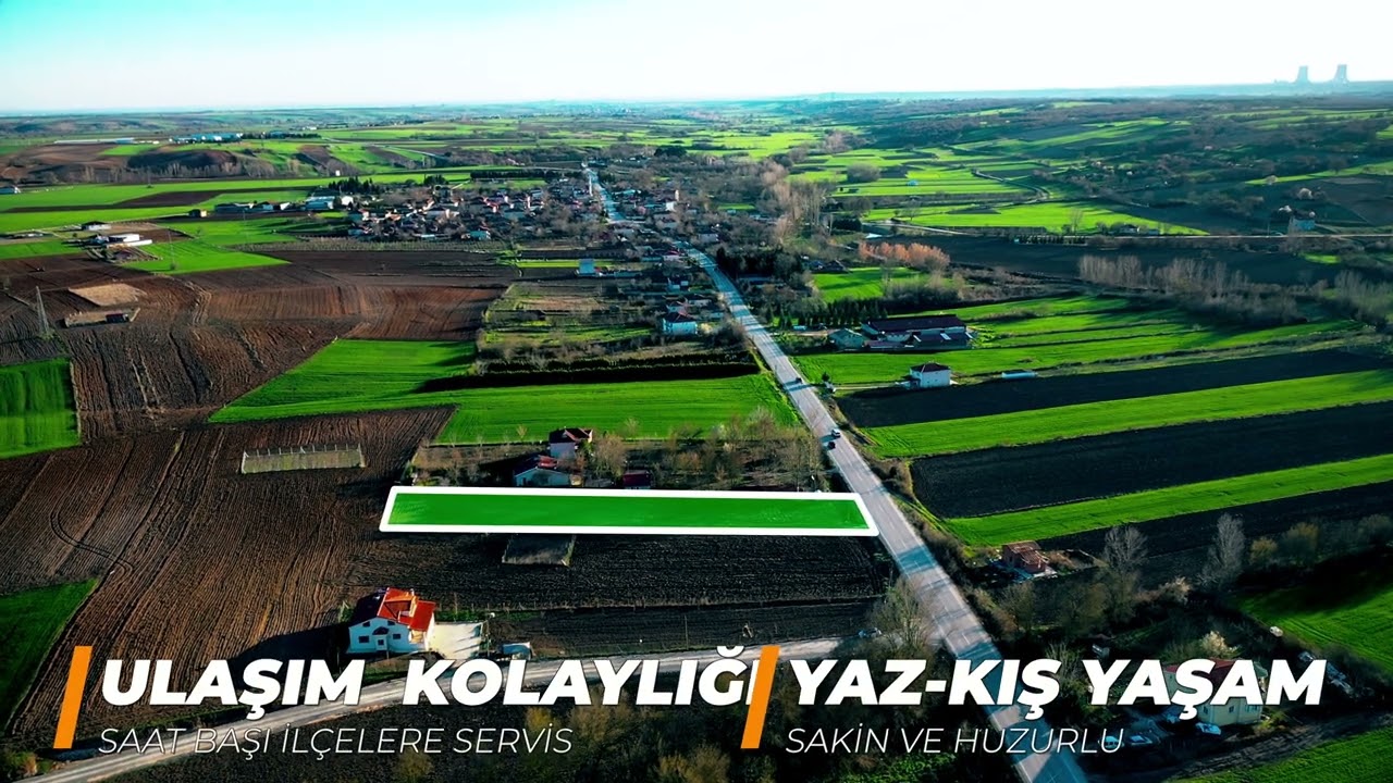 SATIŞTAN KALDIRILMIŞTIR-Lüleburgaz Hamzabey'de Asfalt Yol Cepheli Köy İmarlı Satılık 2.600 M² ARSA