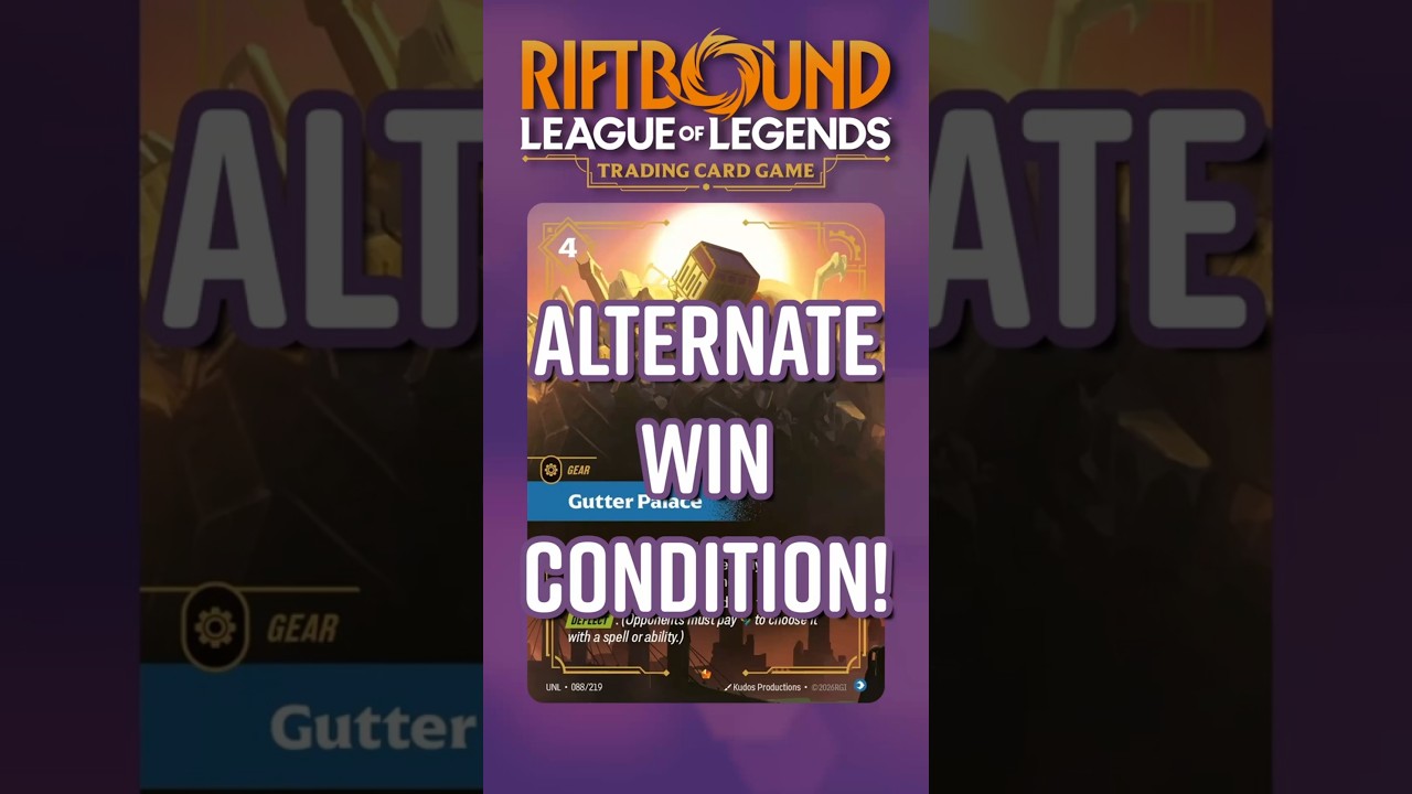 Gutter Palace ALTERNATE WIN CON Coming In Unleashed! #riftbound #riftboundtcg #unleashed
