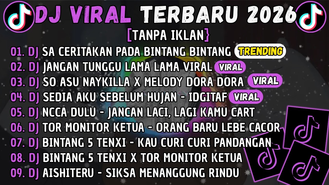 [TANPA IKLAN] DJ TIKTOK TERBARU 2026🎵DJ SA CERITAKAN PADA BINTANG BINTANG - JAUH KO PERGI🎵DJ JANG...