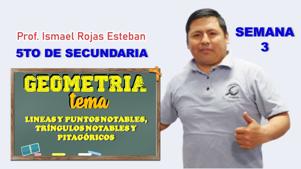 PUNTOS NOTABLES, TRI&Aacute;NGULOS NOTABLES Y TRI&Aacute;NGULOS PITAG&Oacute;RICOS