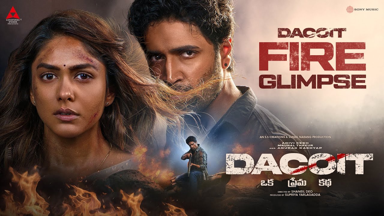 Dacoit Release Date Glimpse | Adivi Sesh | Mrunal Thakur | Anurag Kashyap | Shaneil Deo | Dec 25th
