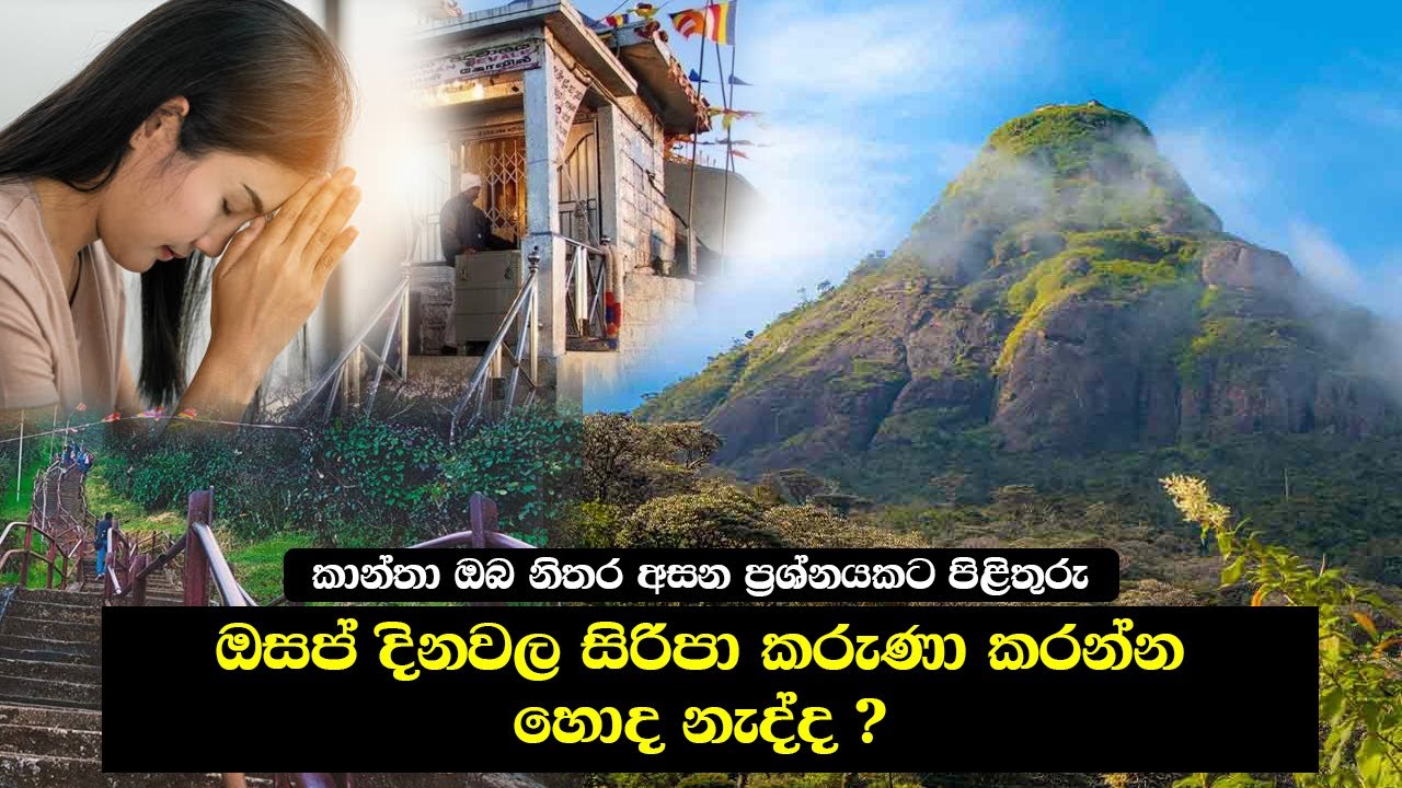 ඔසප් දිනවලදී සිරිපා කරුණා කරන්න හොද නැද්ද | Adams Peak | Sri Pada