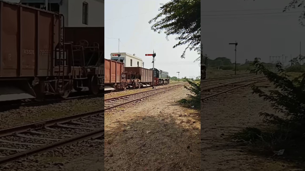 Older model locomotive GMCU-15 leading a freight tain |#viral #shorts #trainshorts