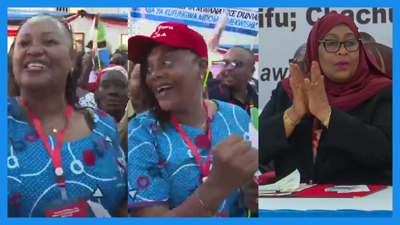RAIS SAMIA ALIVYOCHEZA WIMBO wa CHADEMA Kwenye KONGAMANO LA BAWACHA