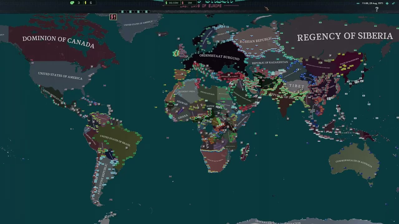 Burgundy Calamity TNO Hoi4 Timelapse