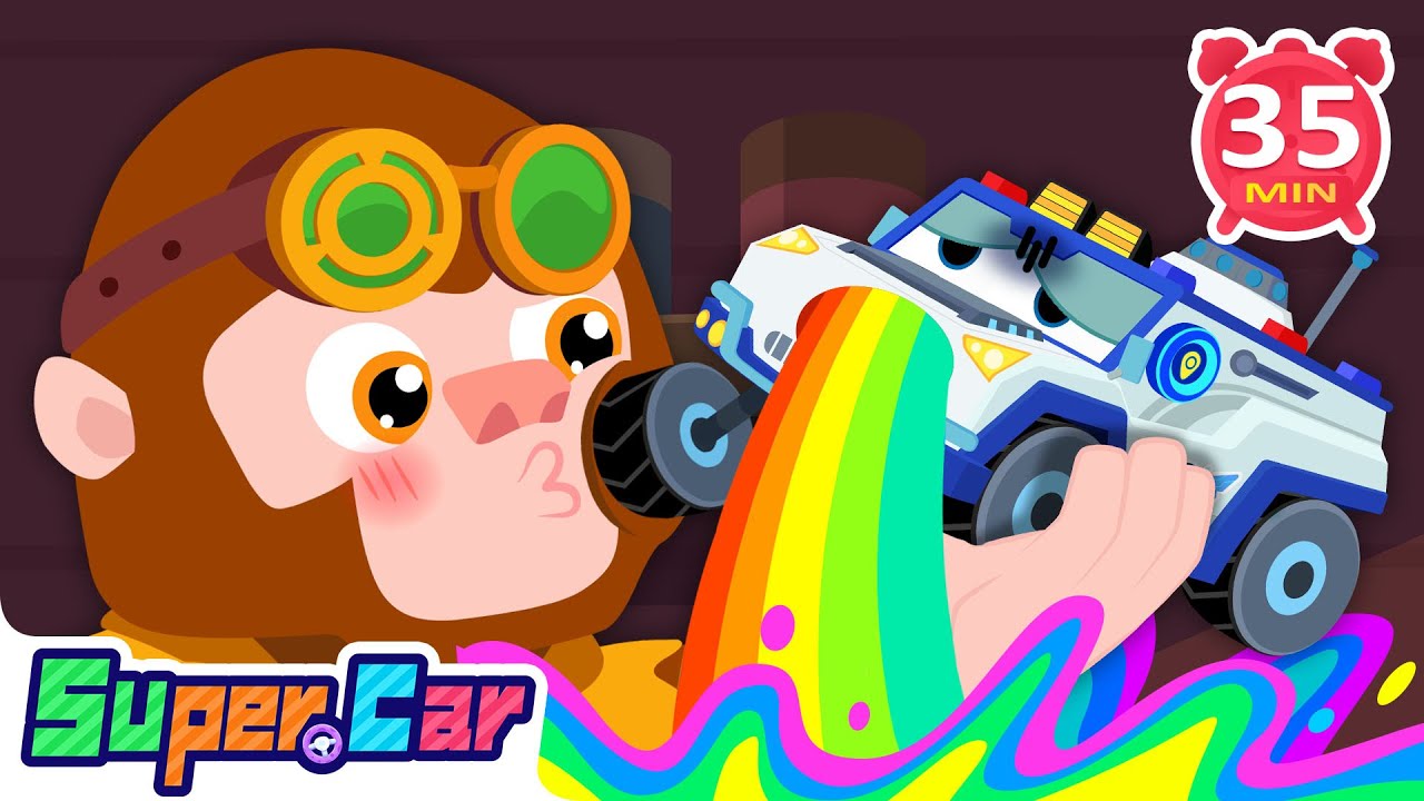 Police Car Becoming a Toy?! Let's Defeat the Bandit! | Rescue Cartoons, Kids Cartoons | Super Car