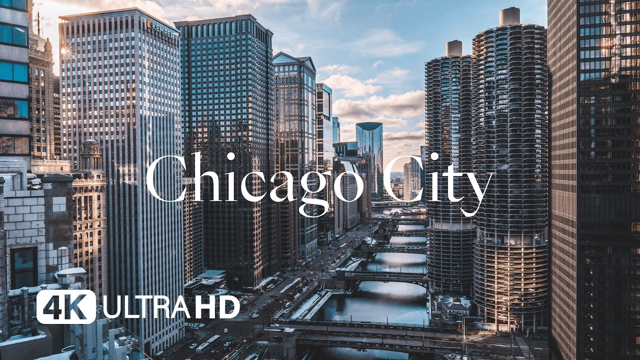4k drone filming in Chicago City USA vlog #videotravelling #drone #chicago