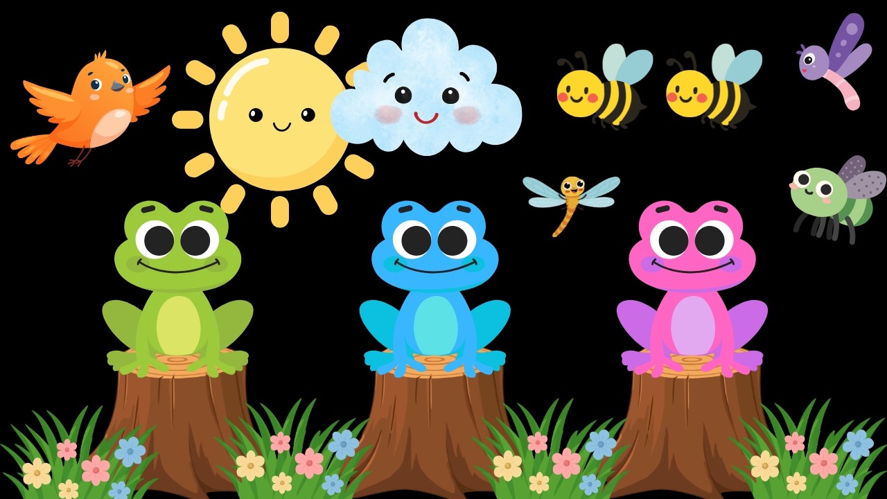 Baby Sensory Nature Friends in Spring Video with High Contrast and Happy Music #babysensoryvideos