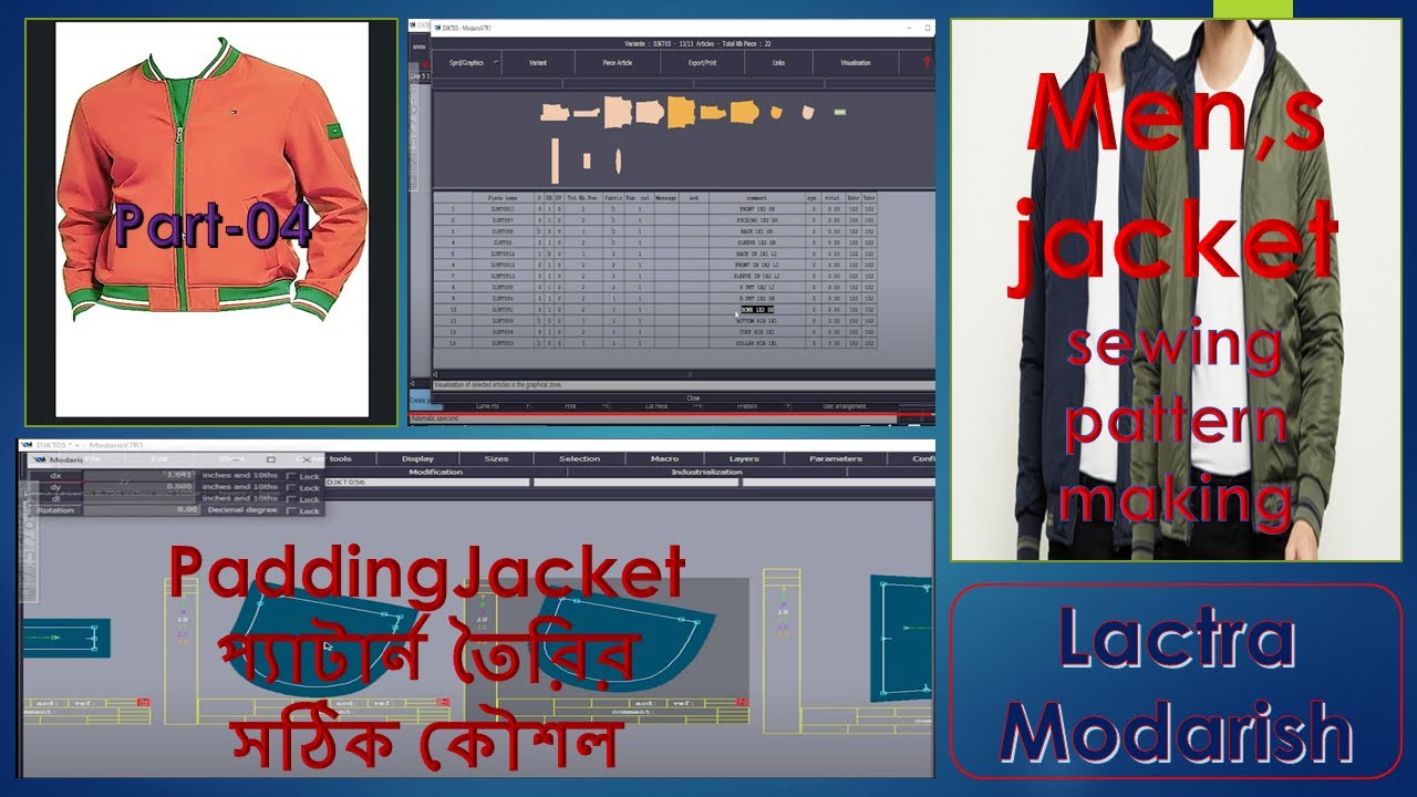 How to make a jacket pattern part-04 II bomber jacket dafting  #lectra_patten #patterntips  #hot