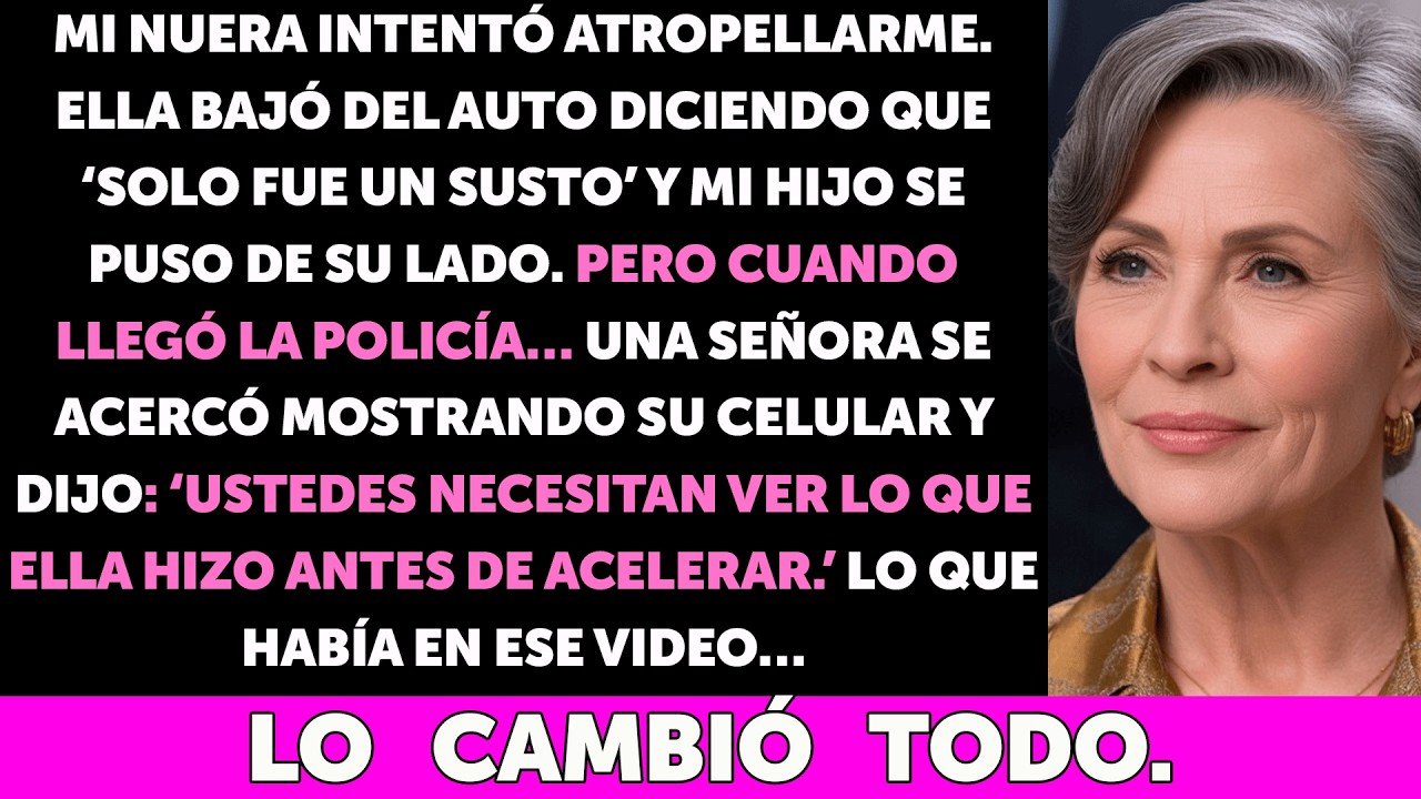 Solo fue un susto’, dijo mi nuera tras atropellarme… pero una anciana mostró un video y todo cambio